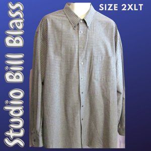 Studio Bill Blass Mens Button Down Shirt Size 2XLT